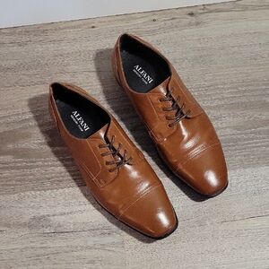 Alfani Men's Tan Leather Oxfords